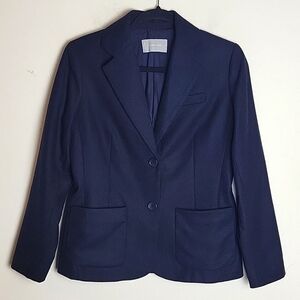 Everlane Academy navy wool blazer